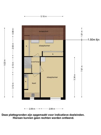 Floorplan - Van Rijswijckschans 44, 2728 HG Zoetermeer