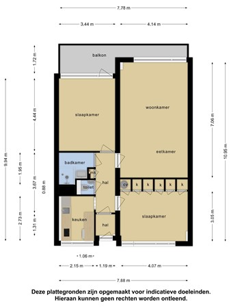 Floorplan - Toon Verheystraat 39, 3122 TP Schiedam