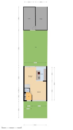 Floorplan - J.R. Thorbeckesingel 13, 3354 AN Papendrecht