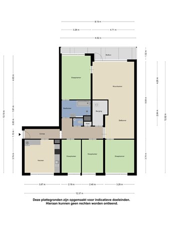 Floorplan - Groningensingel 597, 6835 EX Arnhem