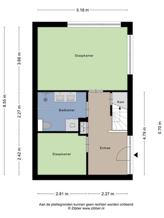 Floorplan - Jan Ligthartstraat 1, 2515 TS Den Haag