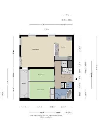 Floorplan - Walchersestraat 112, 2583 NK Den Haag