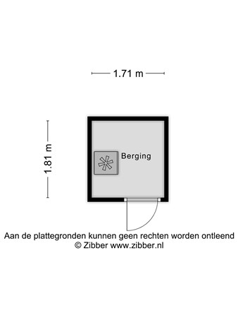 Floorplan - Walchersestraat 112, 2583 NK Den Haag
