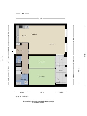 Floorplan - Nootdorpse Landingslaan 170, 2496 LX Den Haag
