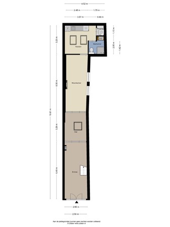 Floorplan - Spionkopstraat 47A, 2572 NL Den Haag