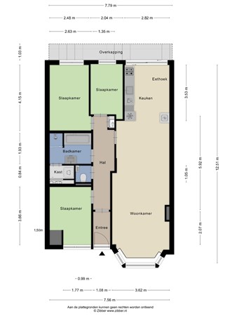 Floorplan - Soestdijksekade 545, 2574 BE Den Haag