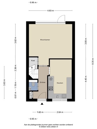 Floorplan - Wolmaransstraat 67, 2572 EB Den Haag