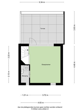 Floorplan - Wolmaransstraat 67, 2572 EB Den Haag