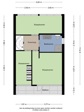 Floorplan - Melkweg 19, 7904 EP Hoogeveen