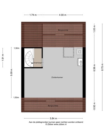 Floorplan - Melkweg 19, 7904 EP Hoogeveen