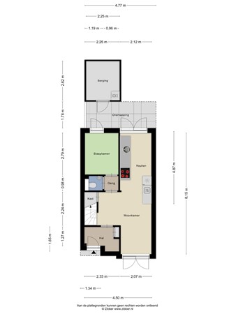 Floorplan - Laan van Avant-Garde 188, 3059 RA Rotterdam