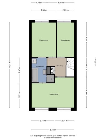 Floorplan - J.H. van den Broekstraat 15, 3071 MB Rotterdam