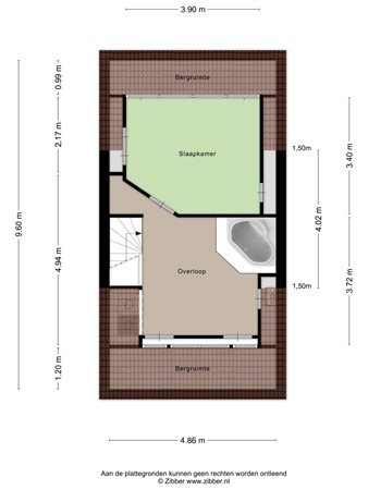 Floorplan - Zwaan 21, 2381 KT Zoeterwoude