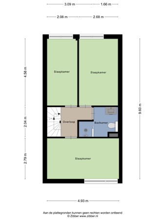 Floorplan - Zwaan 21, 2381 KT Zoeterwoude