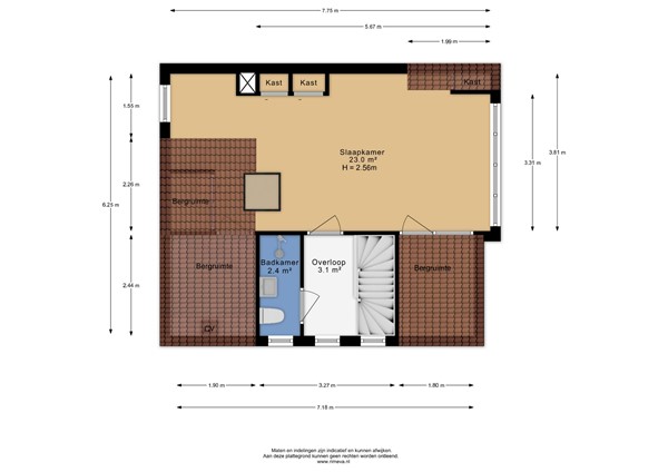 Floorplan - Burgemeester De Villeneuvesingel 41, 3055 AM Rotterdam