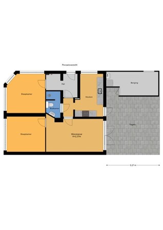 Floorplan - Elise van Calcarstraat 49, 2522 MB Den Haag