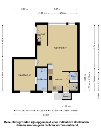 Floorplan - J. Boezerstraat 48, 2552 DJ Den Haag