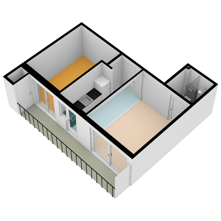 Floorplan - De Genestetlaan 195A, 2522 LH Den Haag