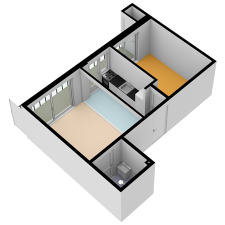 Floorplan - De Genestetlaan 195A, 2522 LH Den Haag