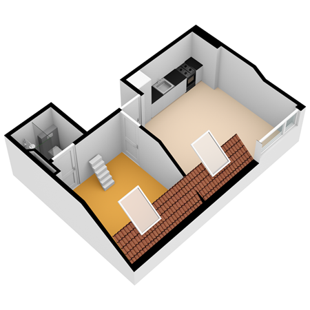 Floorplan - De Genestetlaan 195B, 2522 LH Den Haag
