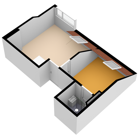 Floorplan - De Genestetlaan 195B, 2522 LH Den Haag
