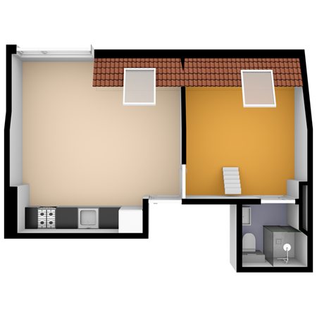 Floorplan - De Genestetlaan 195B, 2522 LH Den Haag