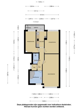 Floorplan - Elise van Calcarstraat 52, 2522 MD Den Haag