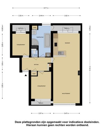Floorplan - Rubensstraat 20A, 3061 ZX Rotterdam