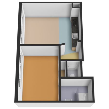 Floorplan - De Genestetlaan 195, 2522 LH Den Haag