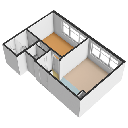 Floorplan - De Genestetlaan 195, 2522 LH Den Haag