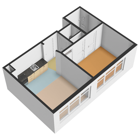 Floorplan - De Genestetlaan 195, 2522 LH Den Haag