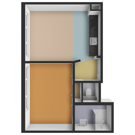 Floorplan - De Genestetlaan 195, 2522 LH Den Haag