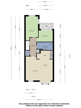 Floorplan - Rozenburgstraat 58, 2512 SV Den Haag