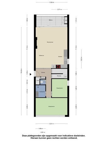 Floorplan - Dedemsvaartweg 637, 2545 DK Den Haag