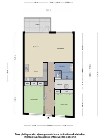 Floorplan - Melis Stokelaan 1992, 2541 GE Den Haag