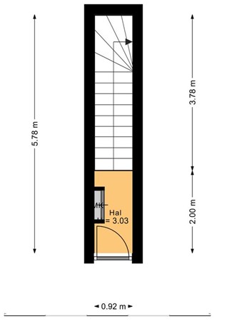 Floorplan - Paul Krugerlaan 116, 2571 HM Den Haag