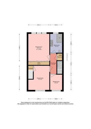 Floorplan - Sophiastraat 2, 2271 SH Voorburg