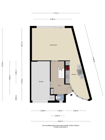 Floorplan - Dotterbloemeiland 20, 2285 JX Rijswijk