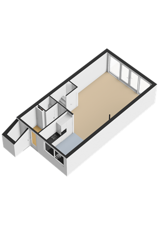 Hillekensacker 1524, 6546 KM Nijmegen - Begane grond - 3D.png