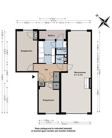 Busken Huetlaan 88, 2273 TV Voorburg - Plattegrond bgg.JPG