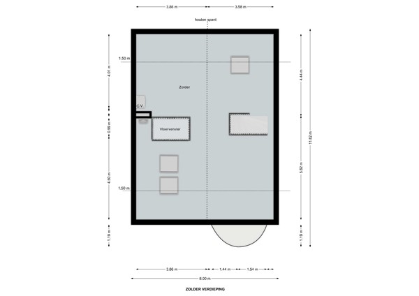 Floorplan - Bosstraat 105, 6291 CH Vaals