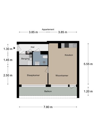 Floorplan - Muzenlaan 86, 6411 AG Heerlen