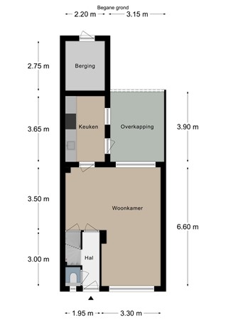 Floorplan - Kerkstraat 9, 6286 CA Wittem