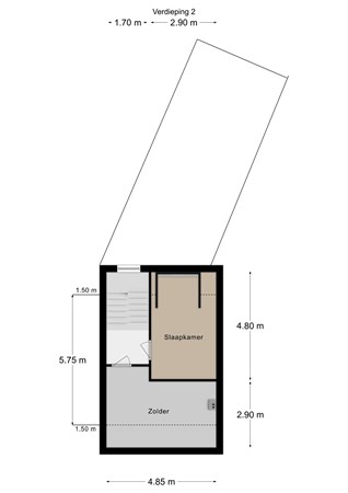 Floorplan - Oude Schachtstraat 34, 6462 BG Kerkrade