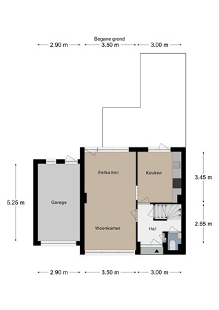 Floorplan - Bosstraat 113, 6291 CH Vaals