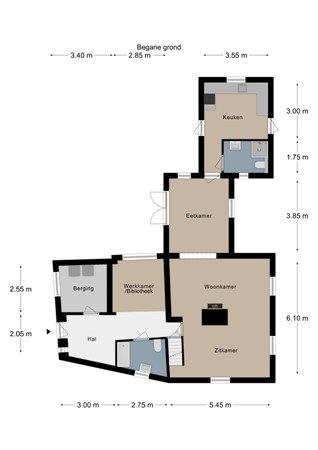 Floorplan - Oud Lemiers 37, 6295 AS Lemiers
