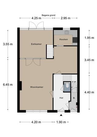 Floorplan - Kampstraat 45, 6413 EA Heerlen