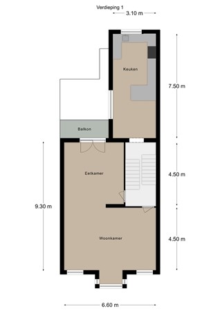 Floorplan - Maastrichterlaan 92, 6291 ET Vaals