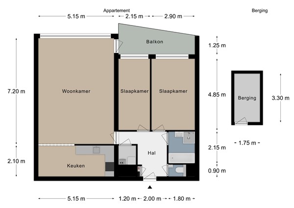 Floorplan - Sjwats Jris 38, 6291 LS Vaals