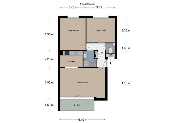 Floorplan - Lemiers-Rijksweg 57A, 6295 AL Lemiers